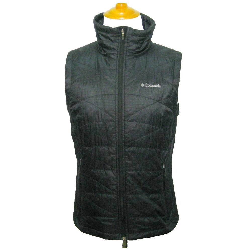 COLUMBIA Omni-Heat Men's (Size Large) Black Sleeveless Puffer Vest Jacket Coat